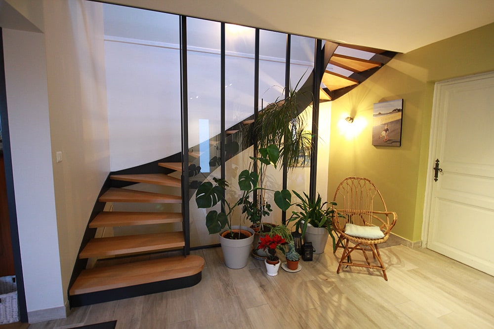 Escalier acier et bois Dijon