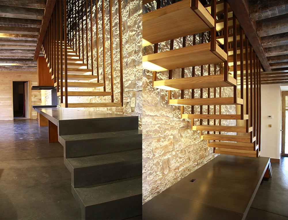 Escalier acier et bois dijon