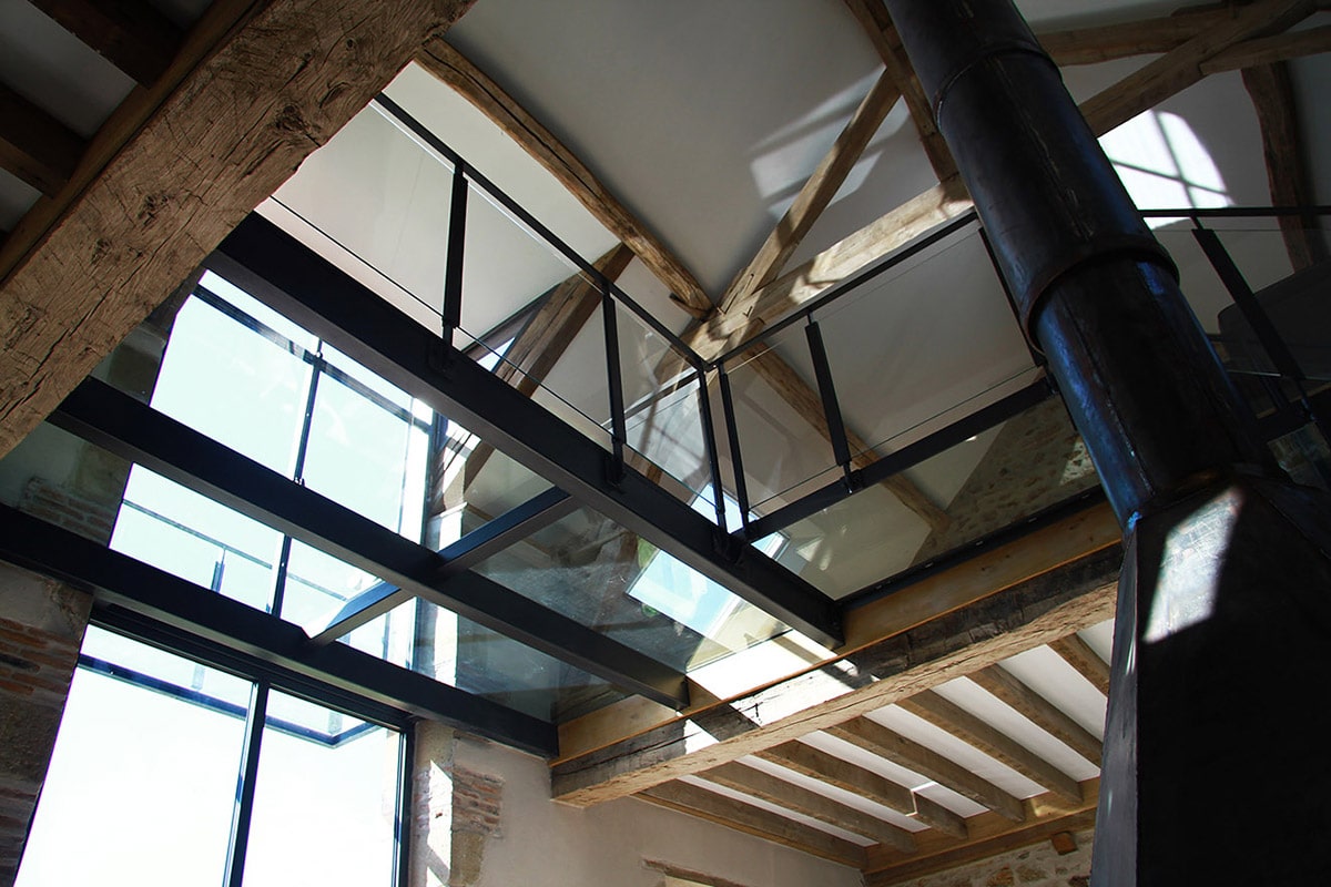 Plancher verre acier Dijon