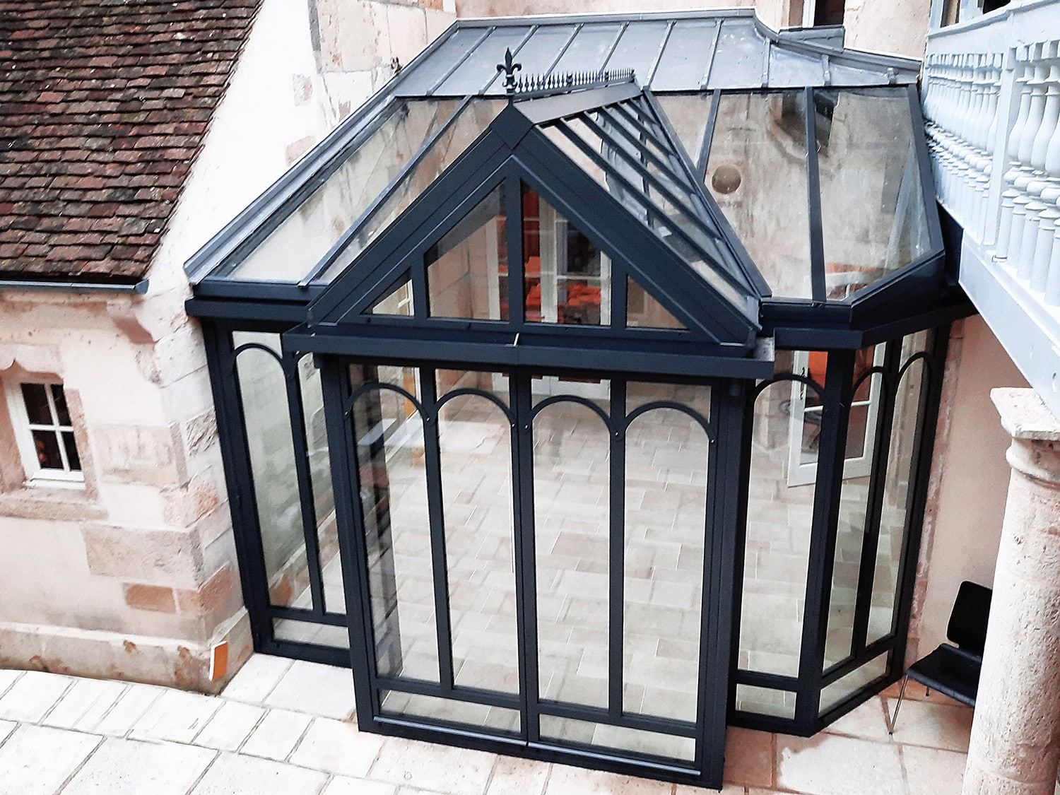 Véranda acier Beaune