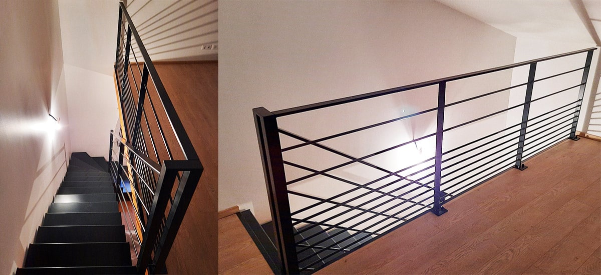 Escalier acier bois à Dijon