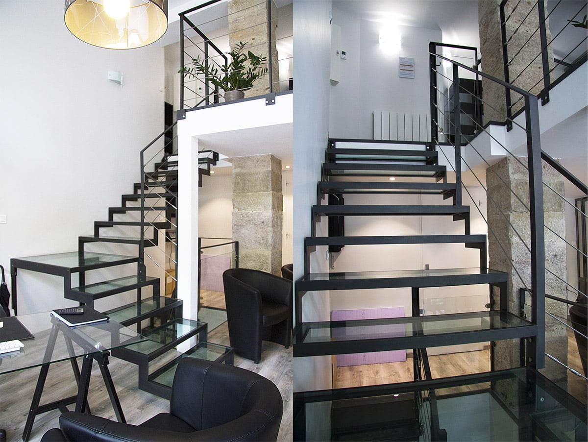 Escalier agence à Dijon