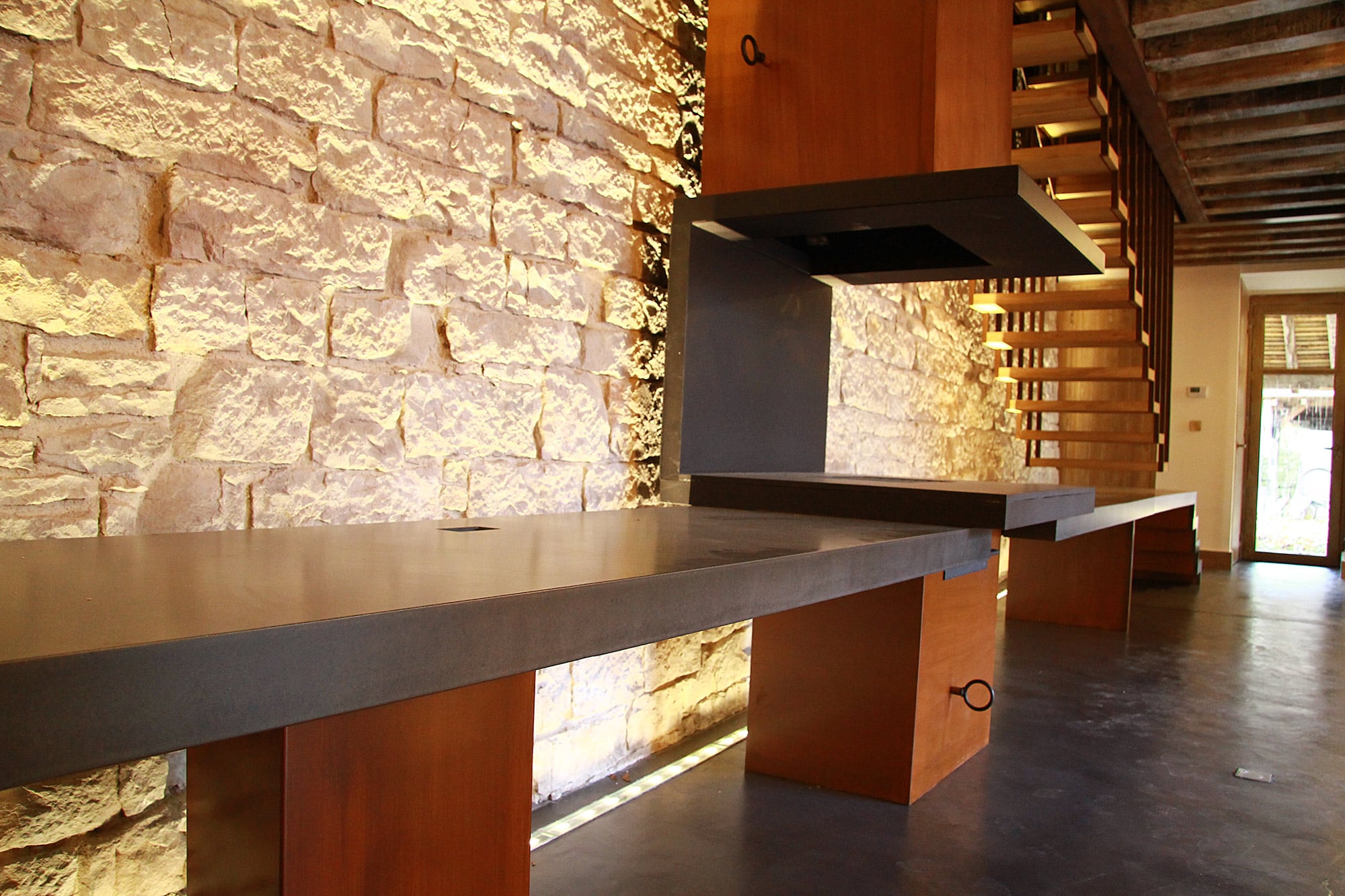 Escalier acier et bois Dijon