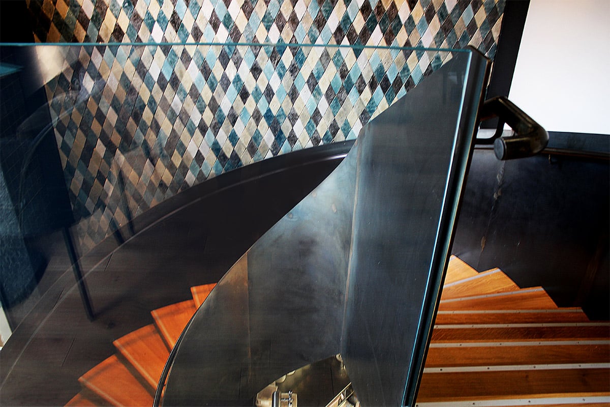 Escalier acier bois à Dijon