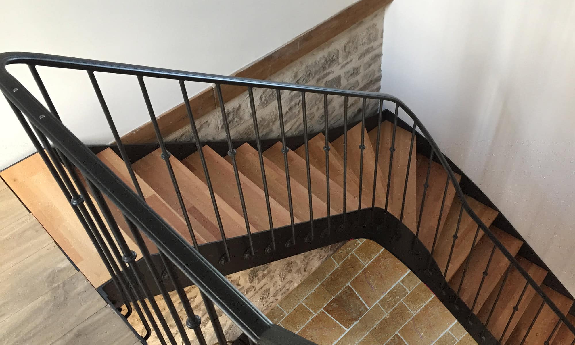 Escalier acier bois Dijon