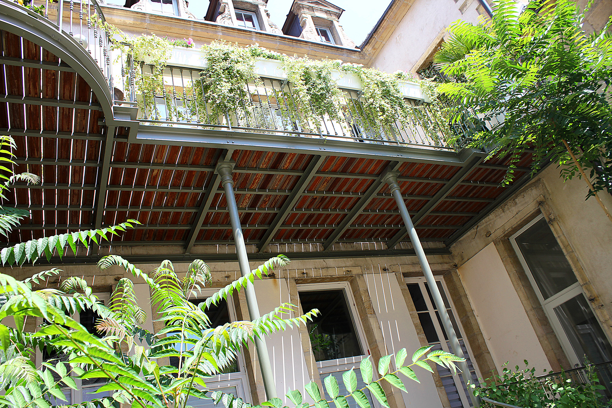 Balcon acier bois Dijon