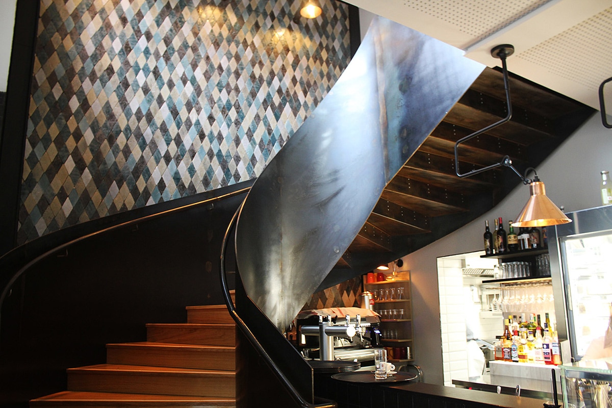 Escalier acier bois Dijon