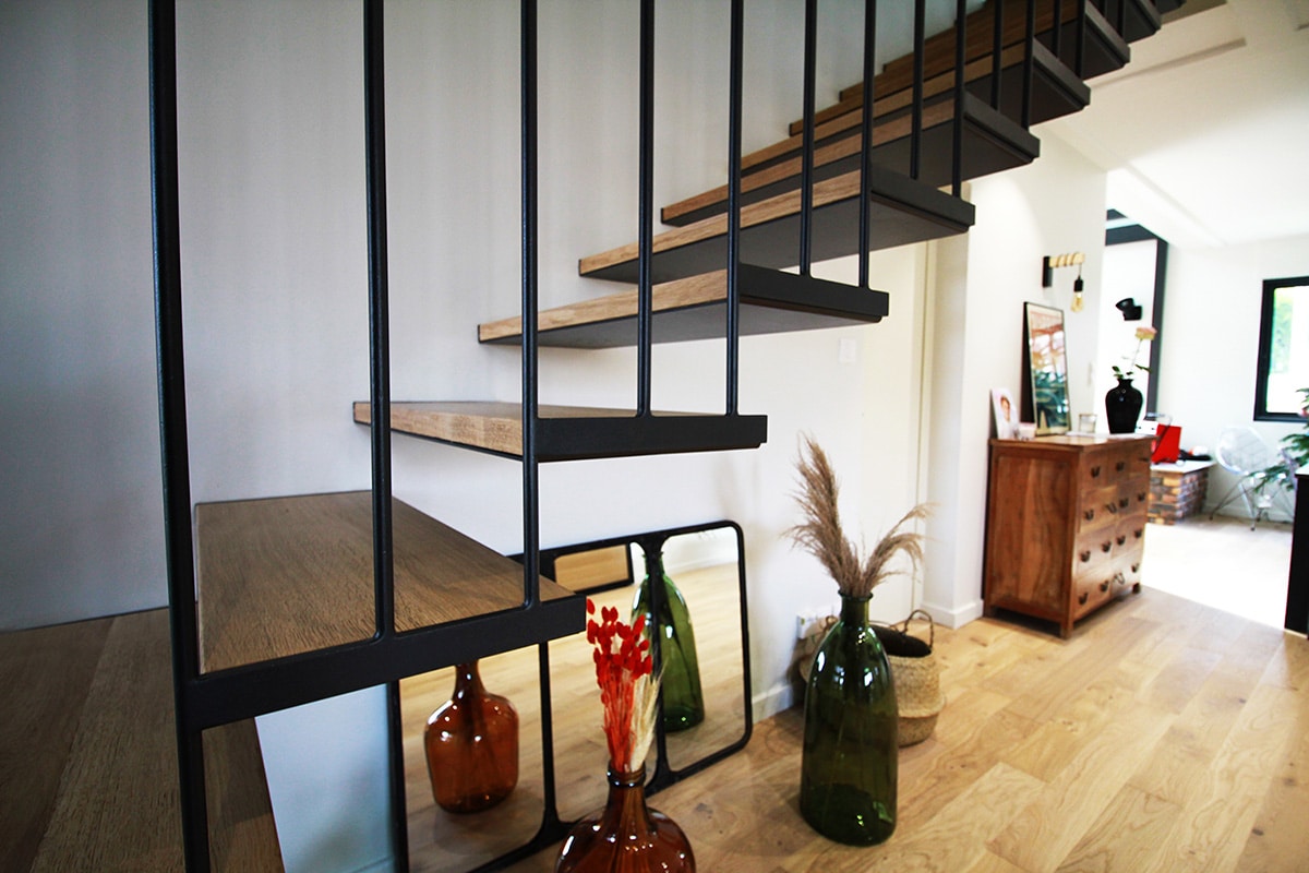 Escalier acier et bois Dijon