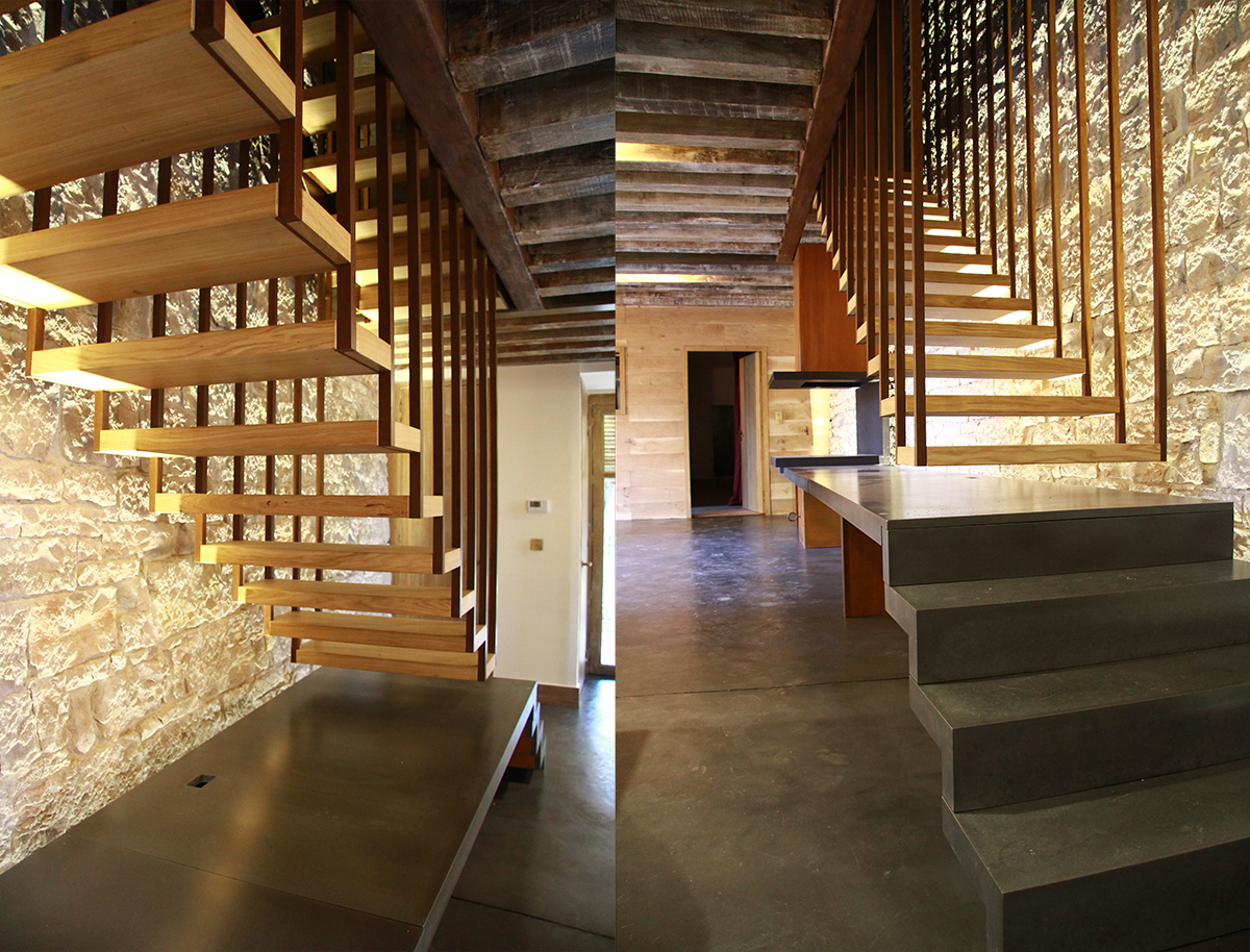 Escalier acier bois Dijon