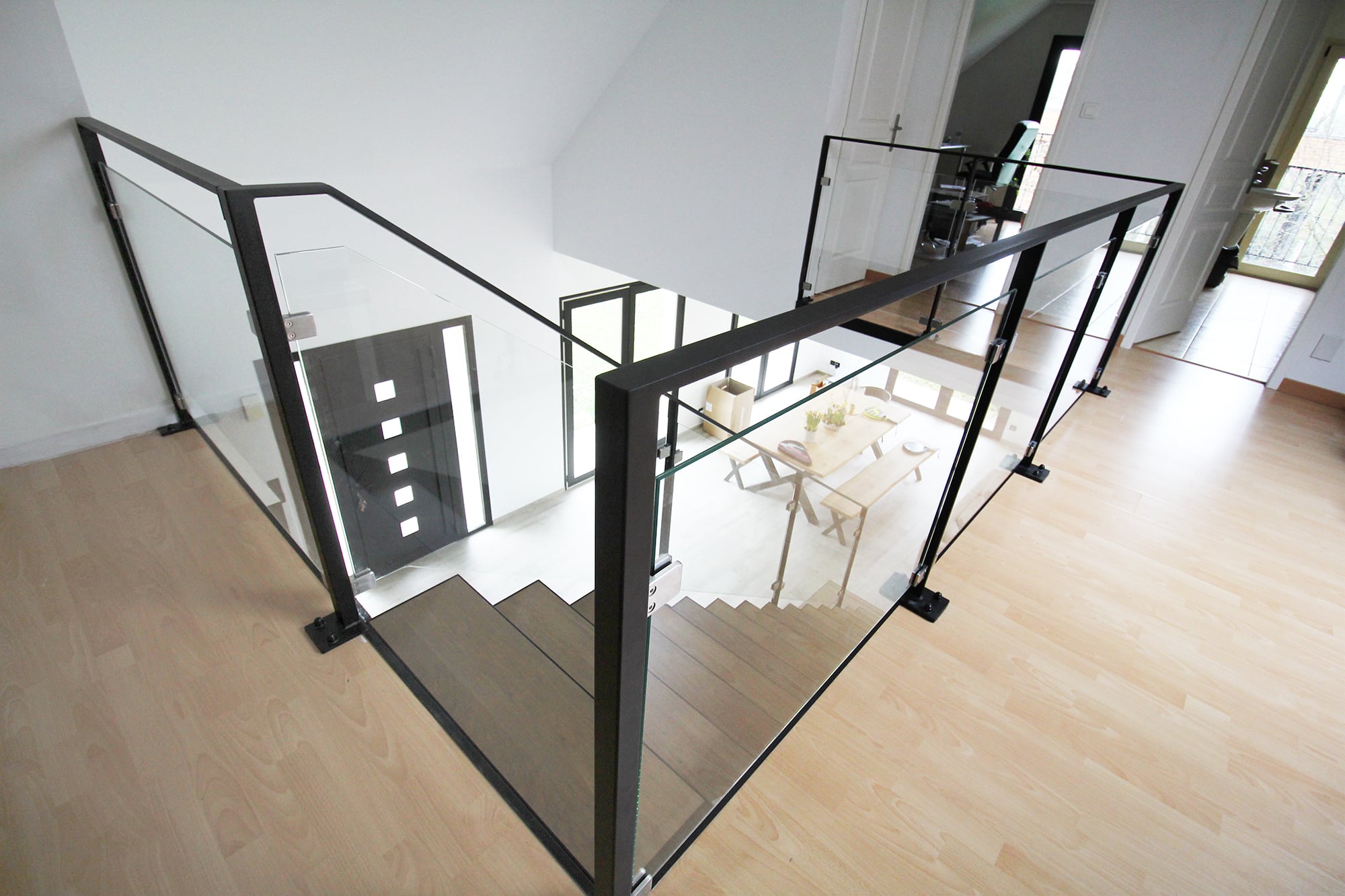 Escalier acier verre dijon