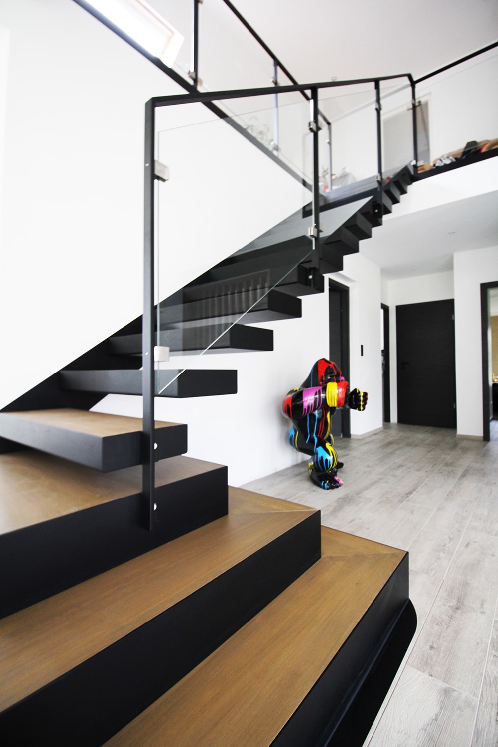 Escalier acier verre dijon