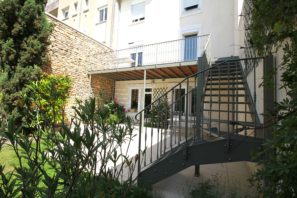 Balcons et escalier acier Dijon