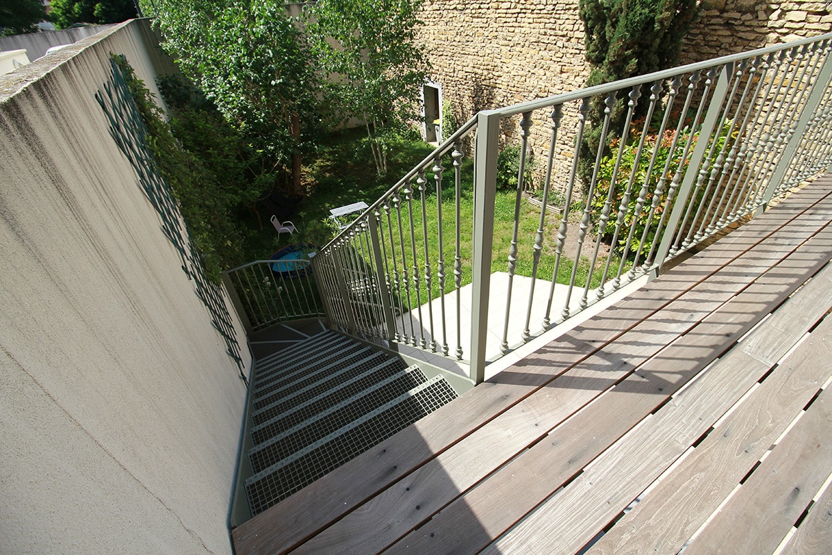 Balcons et escalier acier Dijon