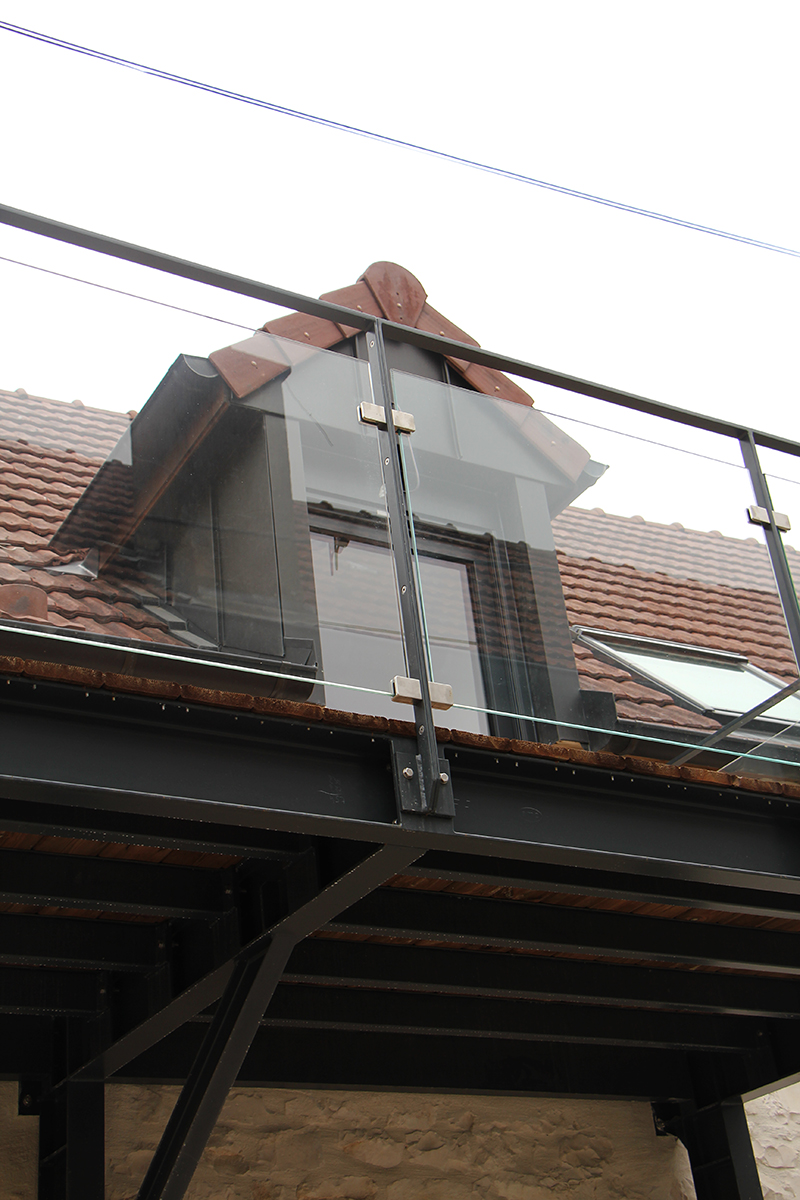 Balcons acier et verre Dijon