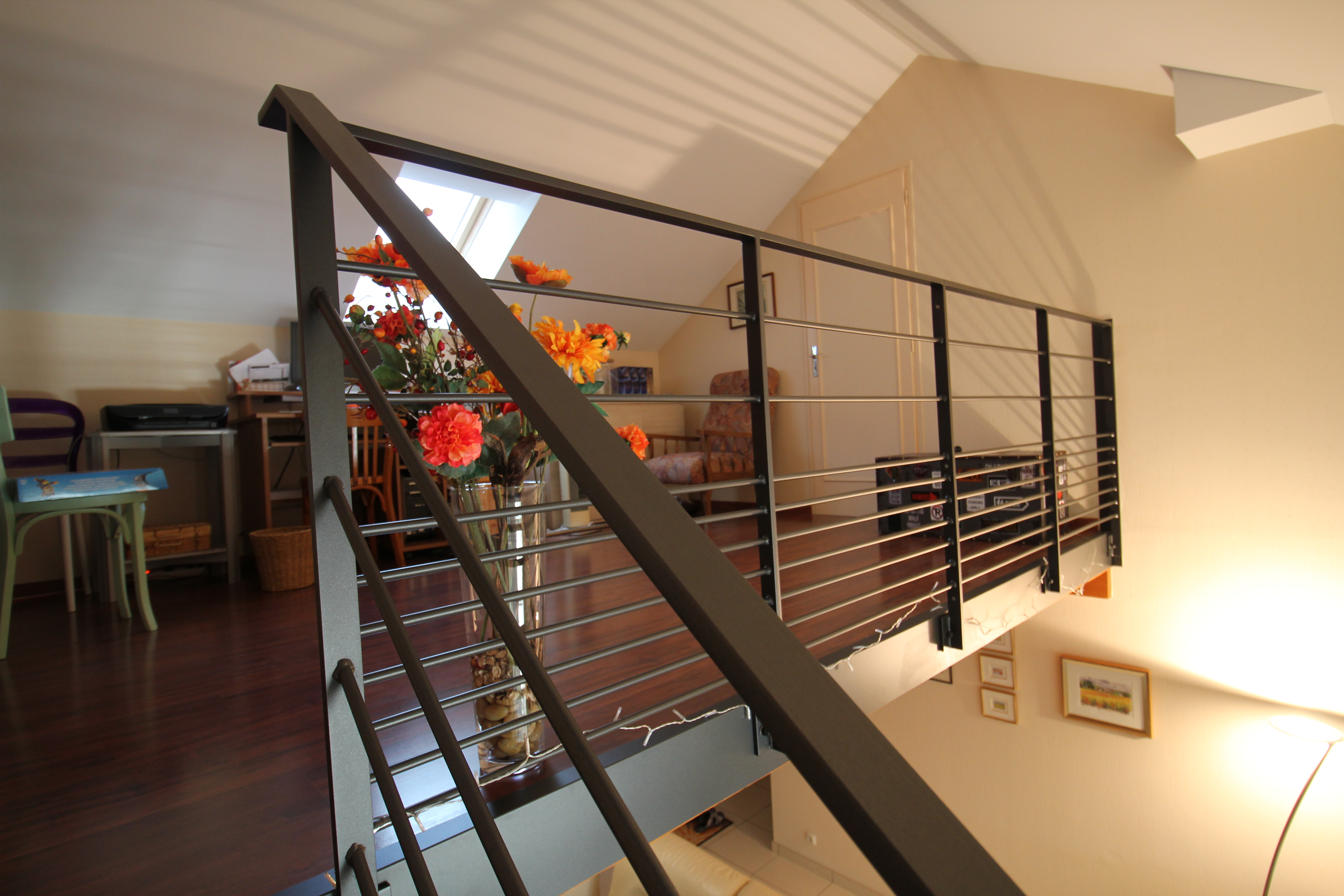 Escalier acier bois dijon