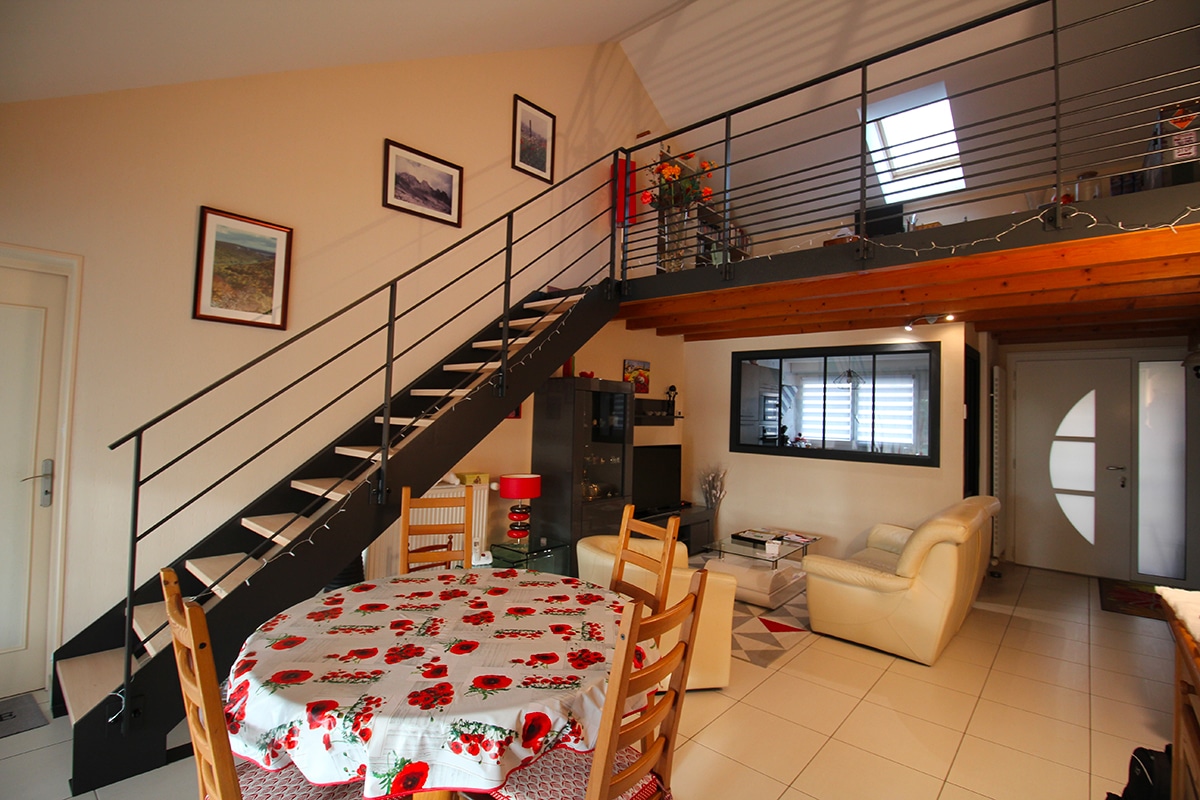 Escalier acier bois dijon