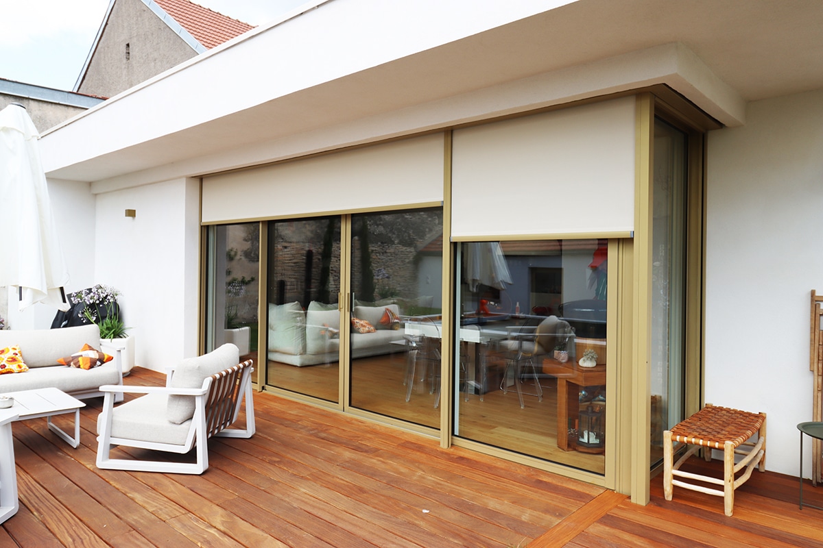 Baie coulissante aluminium à Dijon