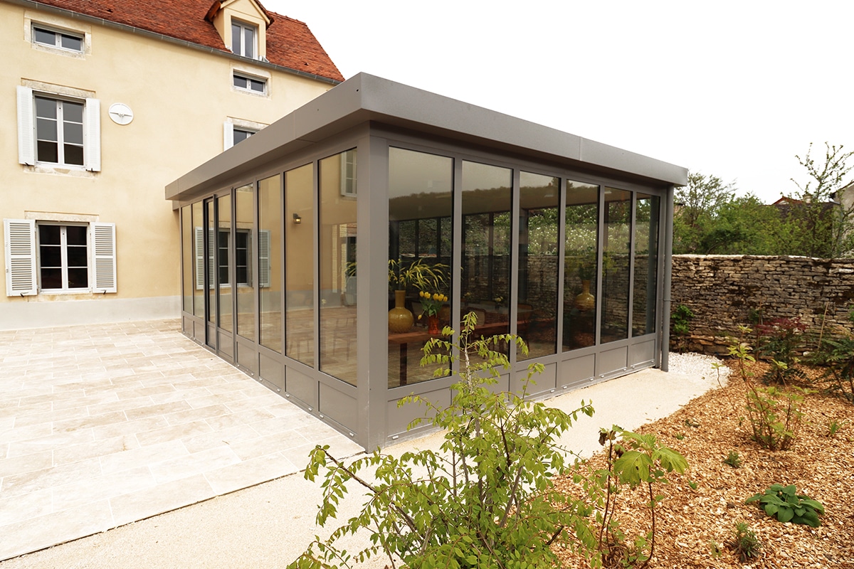 Véranda acier à Dijon