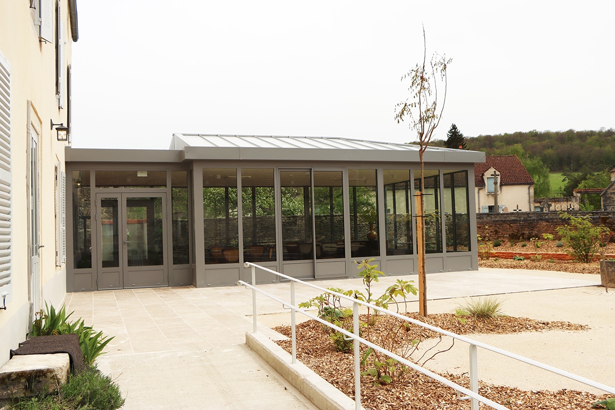 Véranda acier à Dijon