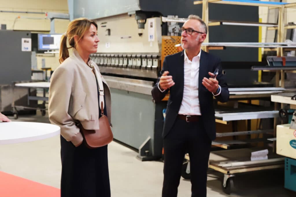 Pascal Vaizant et Nathalie Koenders, Maire de Dijon